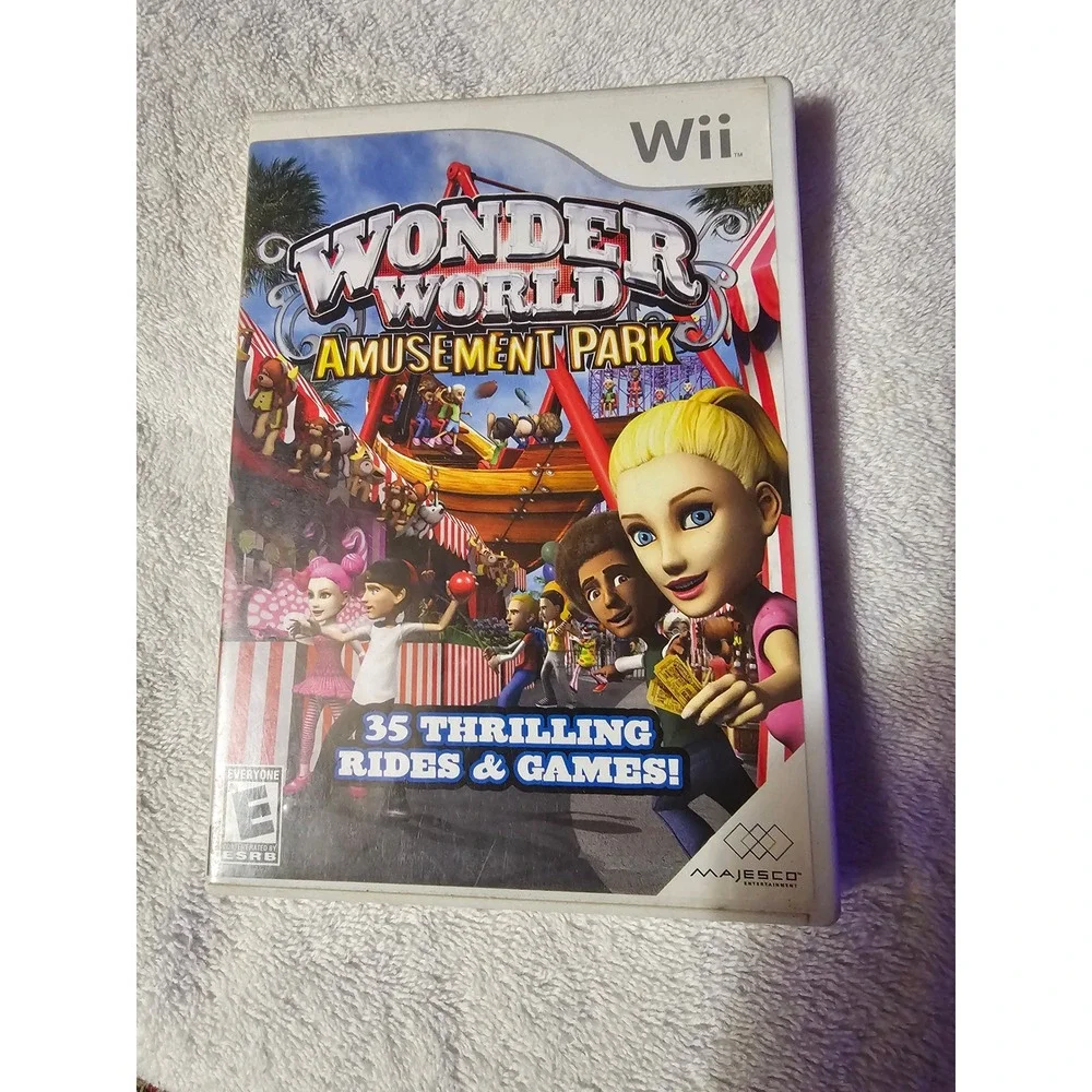 Wonder World Amusement Park Wii Game 35 Thrilling Rides & Games Family